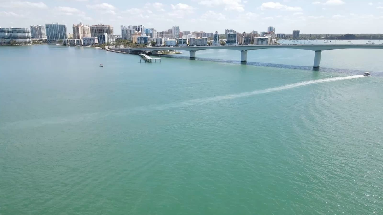 Sarasota bay and skyline